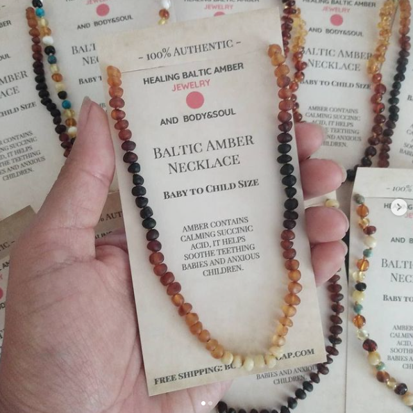 Baltic Amber Baby Teething Necklaces