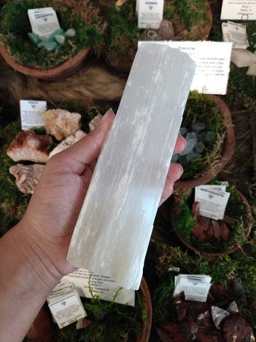 Large Selenite Wand / Log Crystal - Rough, Unpolished