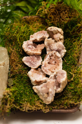 Pink Amethyst Geode Crystals