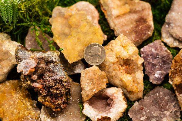 Pink Amethyst Crystal Clusters - Large Gemstones