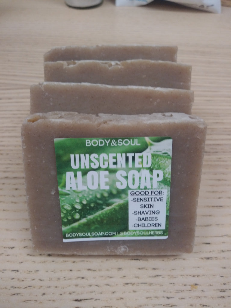 Unscented Aloe Vera Soap: Natural, Handmade, Vegan Soap