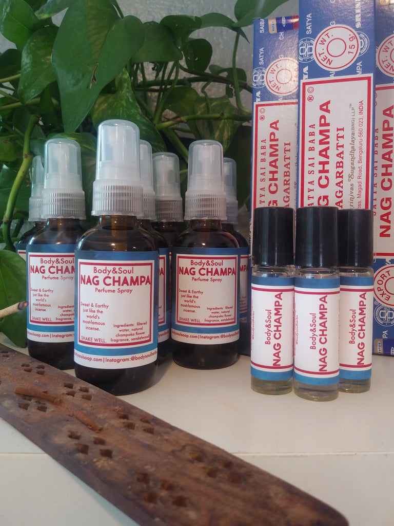 Nag Champa Aromatherapy Spray & Roll-On