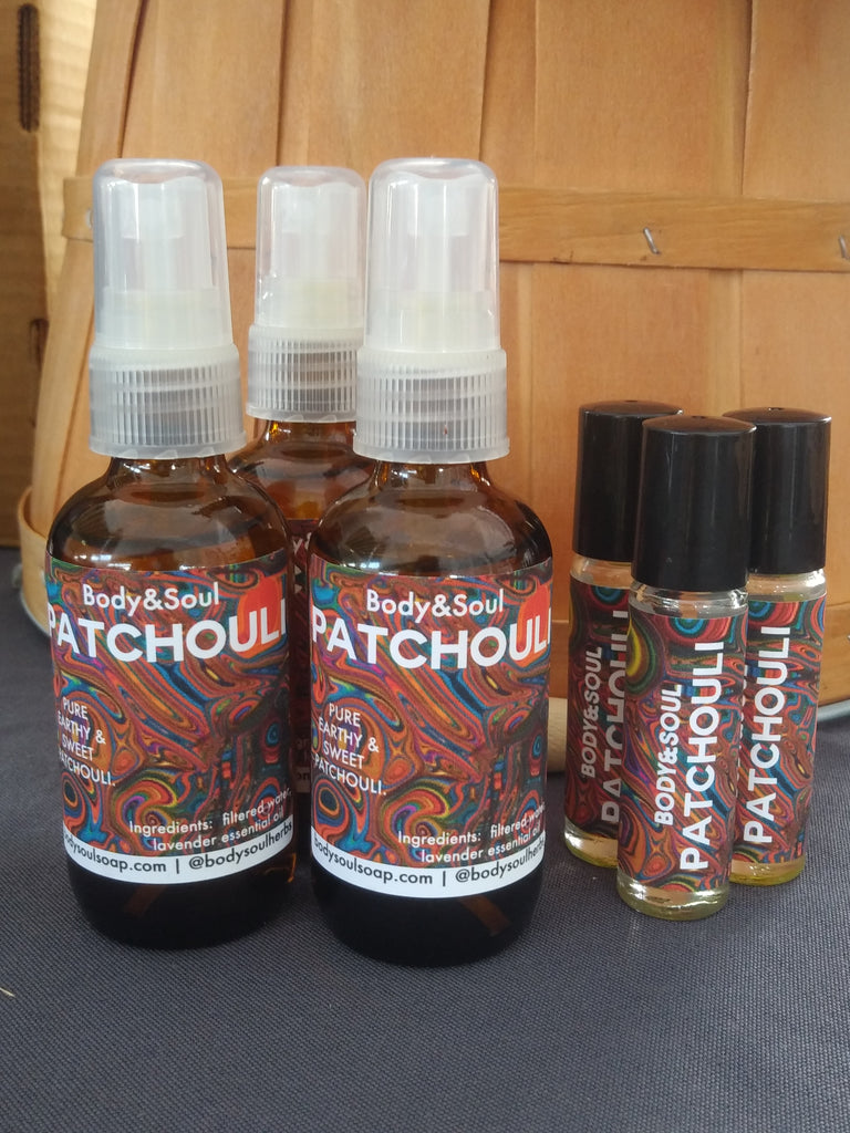 Patchouli Aromatherapy Spray & Patchouli Roll On