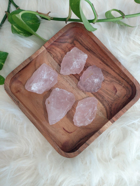 Medium Rose Quartz Crystal Stones