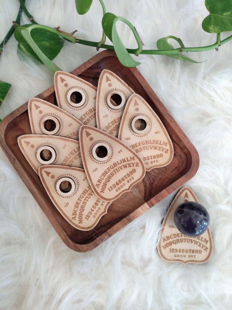 Ouija Board Planchette Crystal Sphere Stand