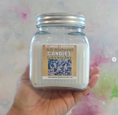 3T Candle: Lavender Soy Wax Candle