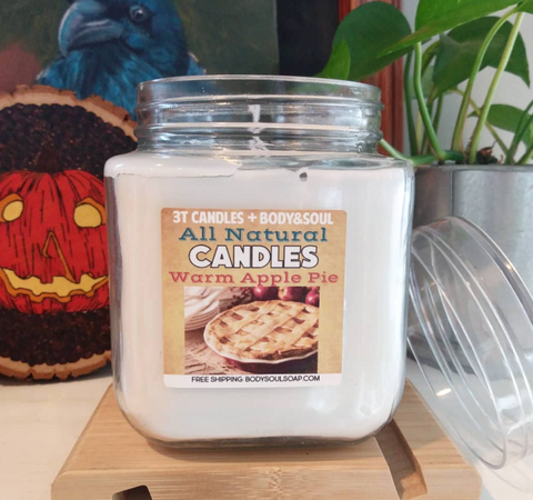 3T Candle: Warm Apple Pie Soy Wax Candle